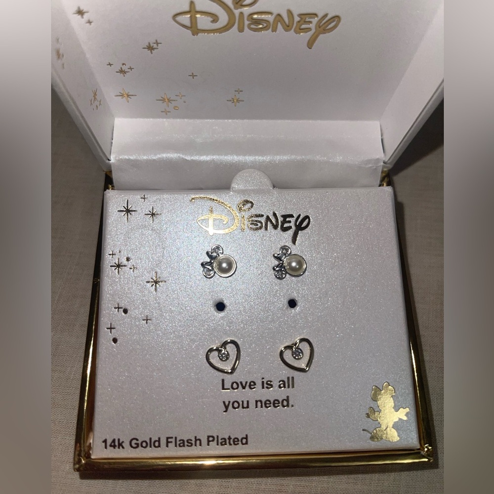 Disney Silver and Gold Earring Set